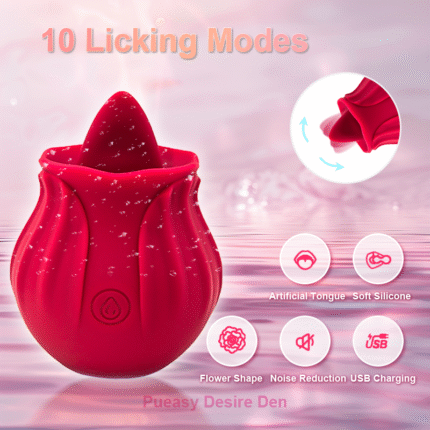 pueasy rose tongue lick a2
